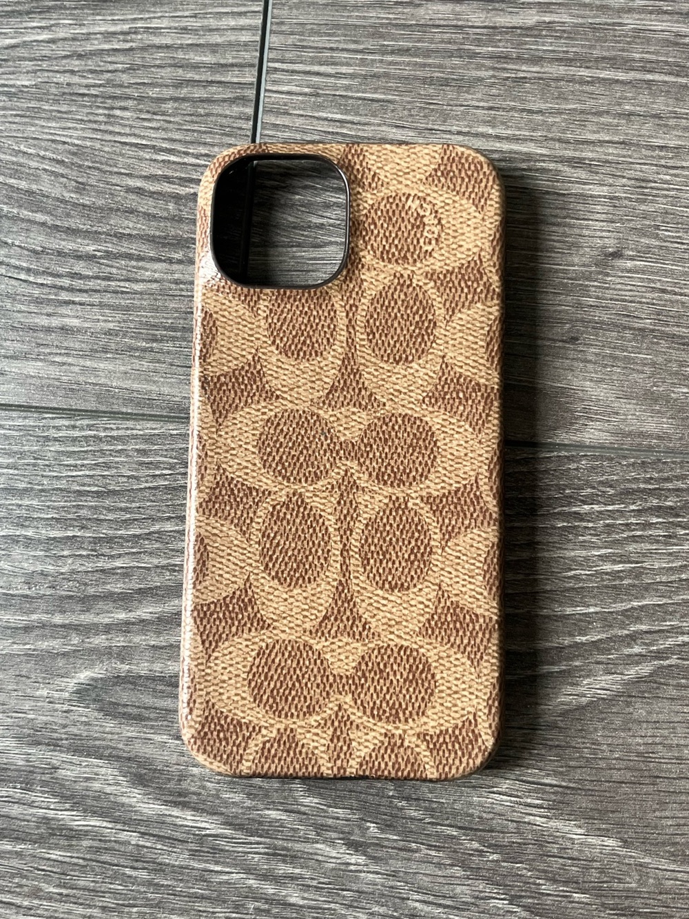 Coach iPHONE13 Signature Pattern Phone Case in Monogram Print